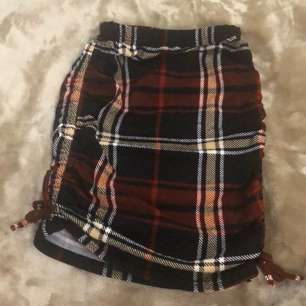 Plaid Bodycon Skirt